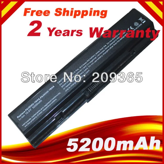 

Laptop battery for Toshiba Satellite A300 A300D A305 A305D A350 A350D A355 A355D Equium A300D