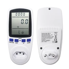 Medidor vatímetro de potencia Digital, medidor de energía de voltaje, Analizador de vatios, toma de salida de consumo de electricidad, enchufe BR