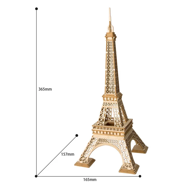 3D деревянная головоломка образовательная игрушка для детей Дерево собрать колесо обозрения модели Эйфелевой башни здание Handmand DIY головоломки игра подарки