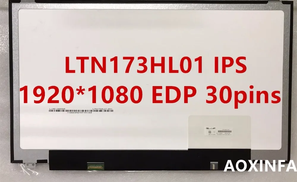 New original LP173WF4-SPF1 LP173WF4-SPF2 LP173WF4-SPF3 LTN173HL01 IPS 1920*1080 30pin LCD LED PANEL LAPTOP SCREEN