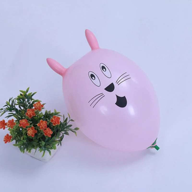 HBB 1 шт. детские надувные шары с милым кроликом для свадебной вечеринки, латексные воздушные шары для детей на открытом воздухе, веселые спортивные игрушки разных цветов