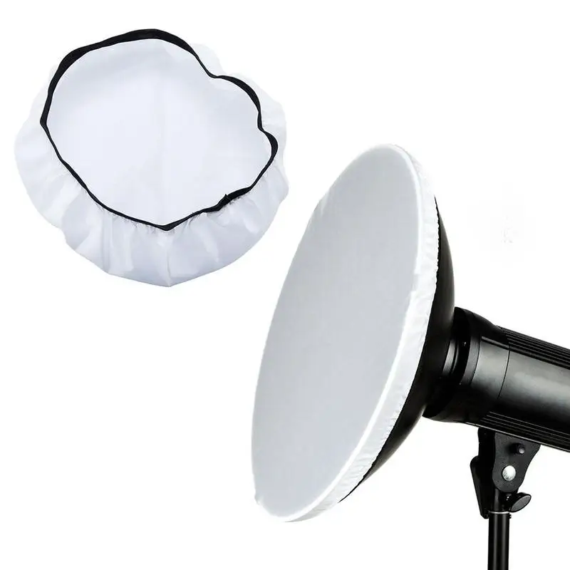 

42cm Soft White Translucent Diffuser Sock for Studio Beauty Dish Reflector Flash Diffuser