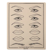 Biomaser Перманентный макияж практика кожи силиконовый бровей и губ татуировки аксессуары для микроволокна для иглы машина поставка комплект