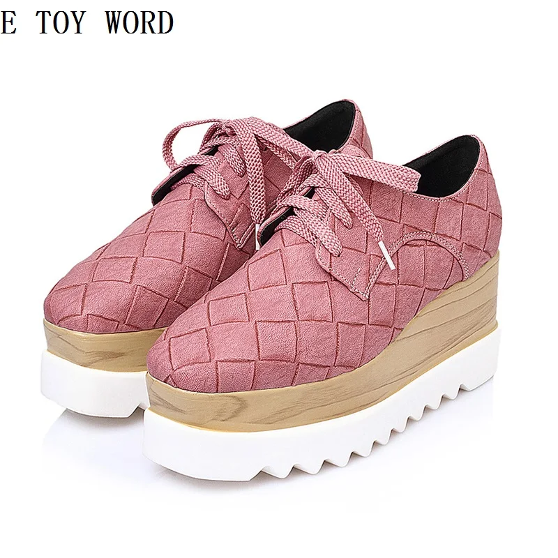 Printemps Fond Coins Le up Chaussures L'été vert À Dames 2018 rose Aider Han Noir Édition Et Dentelle Éponge Casual Bas Nouveau Épais ZqqCwF05