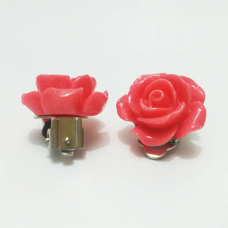 Серьги клипсы bijoux без проколов ушей база для пирсинга fкабошон камея bazel плоская