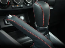 2 шт. для Suzuki Vitara Шестерни рукавом ручной тормоз крышки первый слой из натуральной кожи