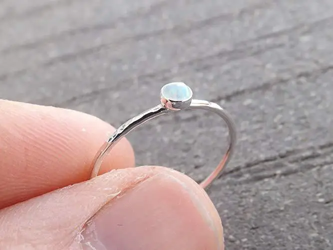 Simple Design Fire Opal Rings For Women Jewelry Vintage Wedding Engagement Rings Anillos