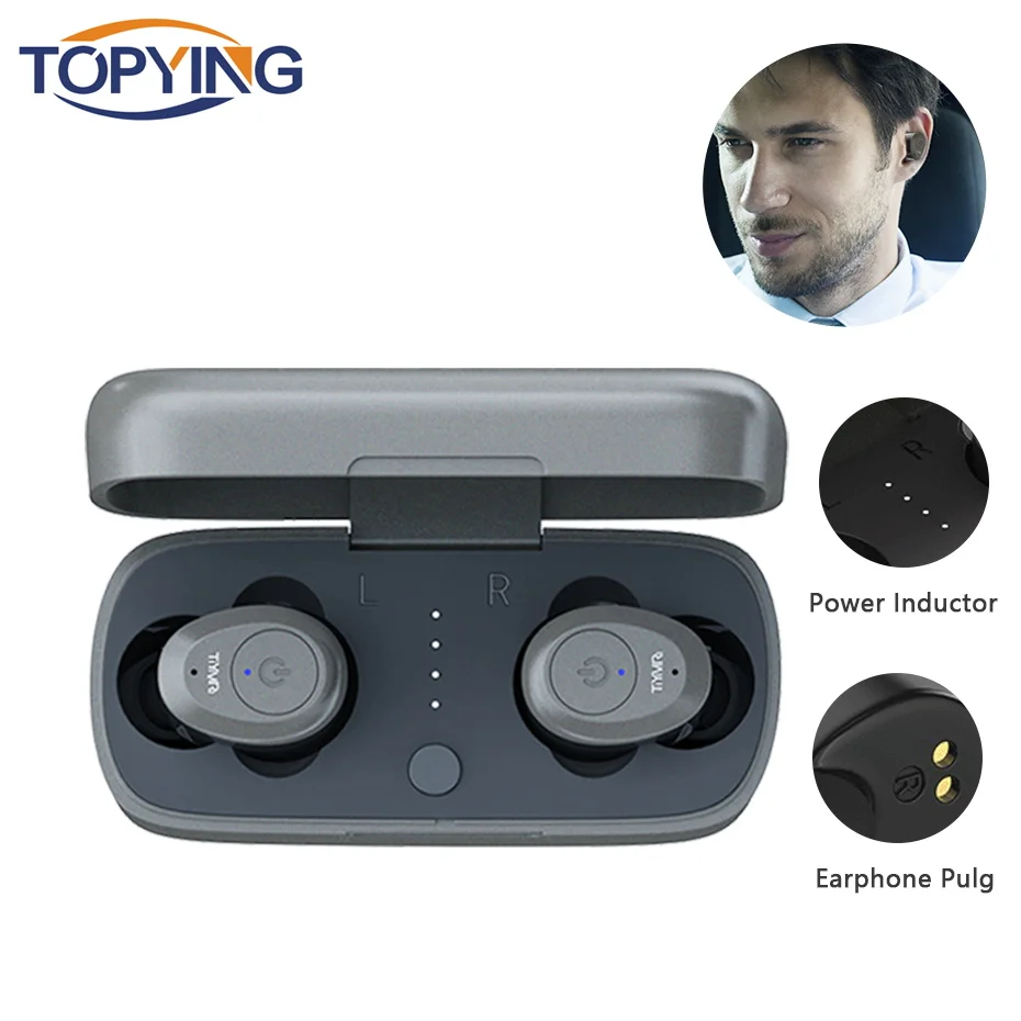 

TWS Mini Bluetooth V5.0 Earphones True Wireless Headphones Stereo Earbuds Waterproof Headset with Mic Sports Mini Stereo Bass
