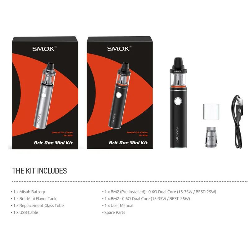 Набор электронных сигарет SMOK Brit One мини электронная сигарета кальян вейп ручка