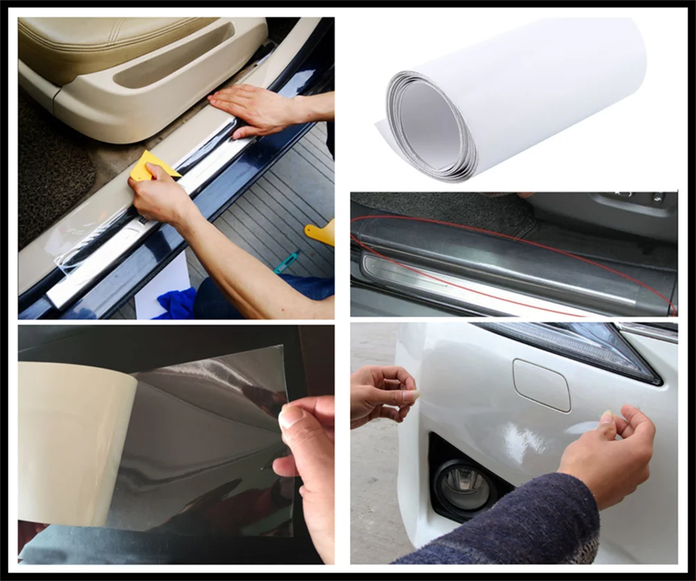 

car Accessories Sticker Bumper Paint Protective Film Model 2/ 3/ 8M for Volkswagen VW GOLF 5 6 7 GTI TIGUAN PASSAT B5 B6 B7 B8