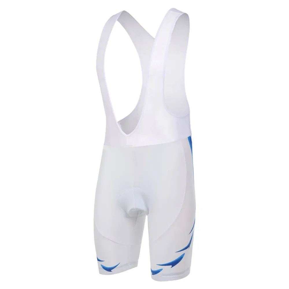 white cycling bib shorts