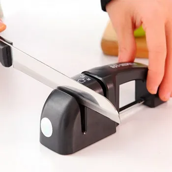 

1pcsSharpener Kitchen Knife Sharpener Household Multifunction Three Notches Knife Sharpener Sharping Quick Sharpener