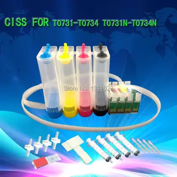 

T0731-T0734 Chipped Empty Continuous ink supply system for Stylus C79 C90 C92 CX3900 CX4900 CX4905 CX5600 CX5900F CX6900Fetc.