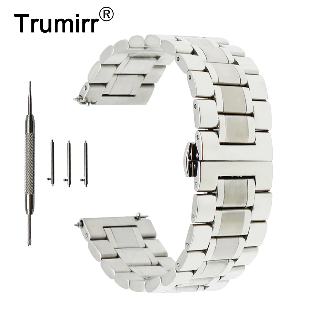 22mm stainless watch band