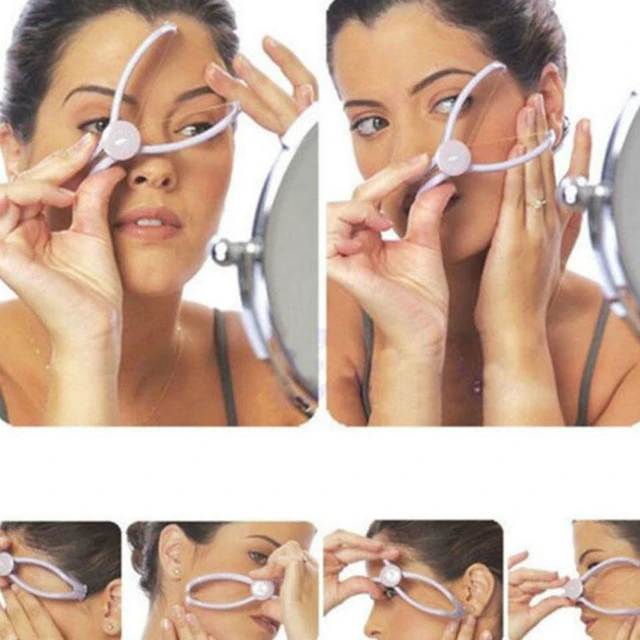 Women Hair Removal Epilator Mini Facial Hair Remover Spring Threading Face  Defeatherer For Cheeks Eyebrow DIY