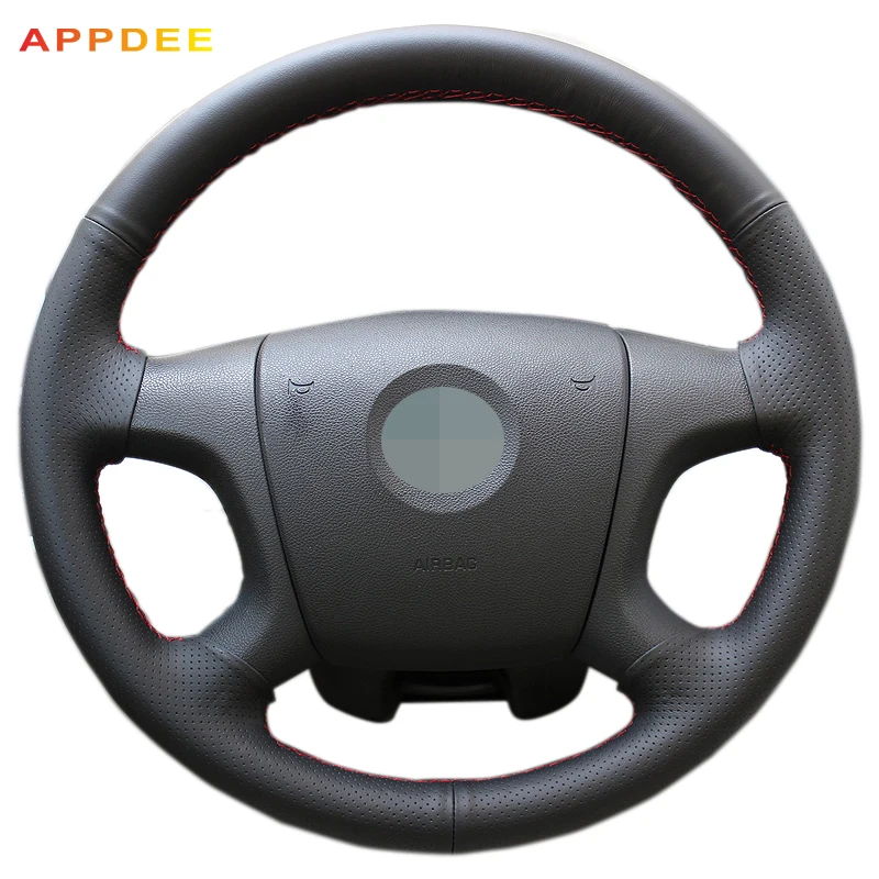 APPDEE черная искусственная кожа для Skoda Octavia 2005 2009 Fabia 2010|Чехлы на руль| |