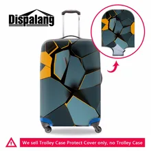 Геометрический 3D Чемодан с надписью Чехлы для путешествий багаж водонепроницаемые чехлы для багажа для 18-30 дюймов Чехлы пылезащитные чехлы