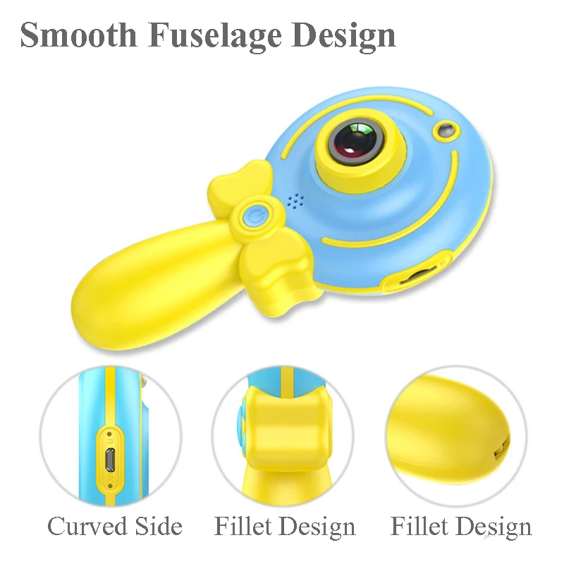 Продажа 2019 Новая цифровая HD 1080P детская камера с двумя объективами, многофункциональная мультяшная волшебная палочка для детской камеры, подарок на...