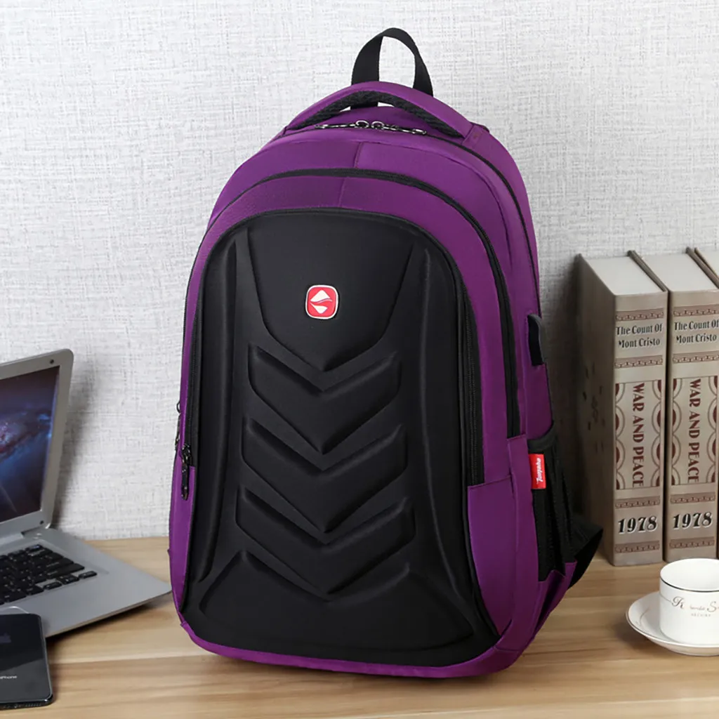 Fashion man laptop backpack Men's New Business Backpack Computer Bag Travel Backpack Clamshell Multifunctional#EX