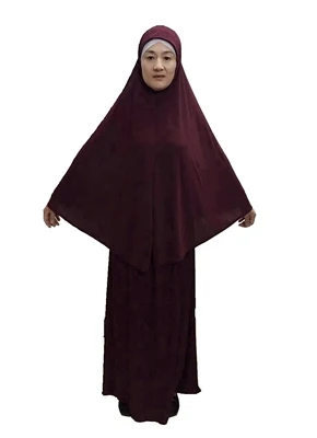 Мусульманское платье Женский комплект jubah abaya платье