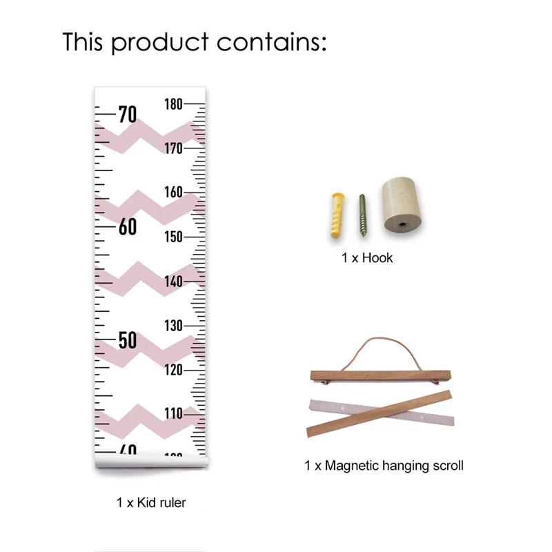 Детская высота измерительная линейка дети висячая диаграмма роста съемные наклейки на стену домашний декор