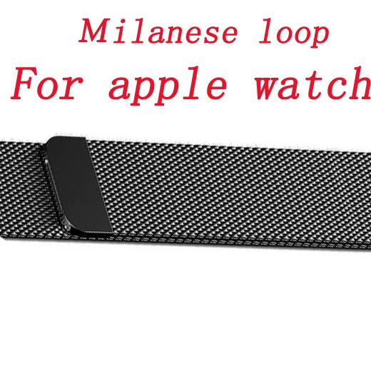

strap for Apple Watch Band Milanese Loop 38mm 42mm 40mm 44mm Stainless Steel link Bracelet for iwatch Wristband Series 4/3/2/1