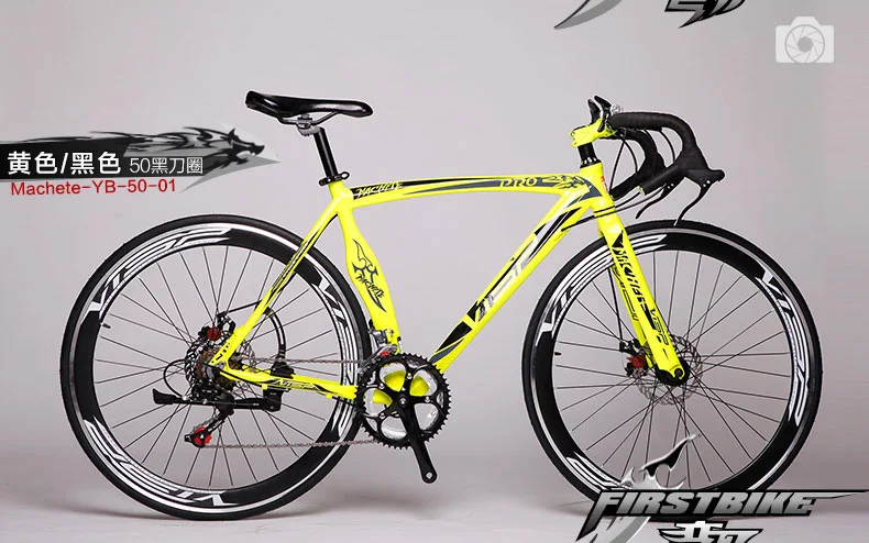 Discount New Brand Road Bike Aluminum Alloy Frame Dual Disc Brake 14 Speed Bicycle Outdoor Sports Cycling Racing Bicicleta 41