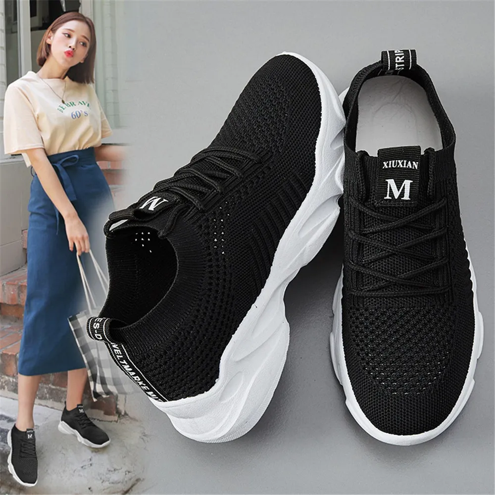 

2019 New Fashion Mesh (Air Mesh) Lace-Up Sneakers and Summer Med (3cm-5cm) Shoes for Women