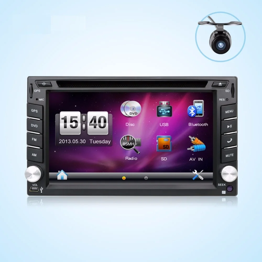 2 din car audio for GPS navigator/dvd player/radio tuner/mp3 player