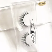 Красивые натуральные норковые ресницы оптом 3d Роскошные настоящие меховые ресницы ручной работы индивидуальные полосы густые ресницы 3D18