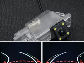 

Dynamic 4LED Trajectory Tracks Car Parking Rear view Camera For Peugeot 301 308 408 508 Waterproof Car Reverse Camera