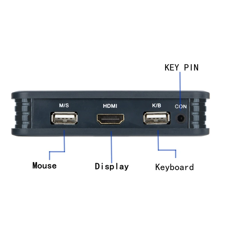 2 Порты и разъёмы HDMI KVM переключатель с кабелями EL-21UHC