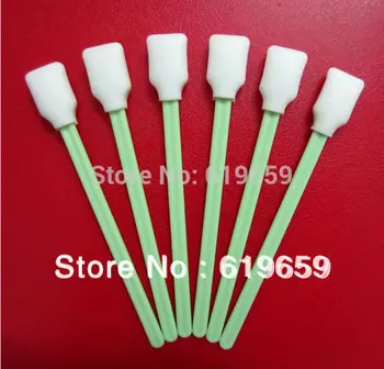

300 pcs Soft and nonabrasive Foam Cleaning Swab Larger Rectangular Head Cleanroom Cleaning Swab Stick for DTG Inkjet Printers