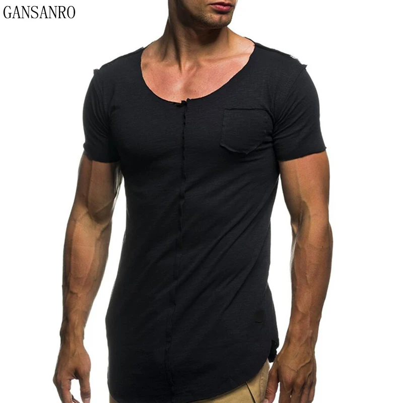 Patchwork Casual Men T-Shirt Hip Hop Color Fashion Men's Oversize O-Neck T shirt Short Sleeve Rough Selvedge shi | Мужская одежда