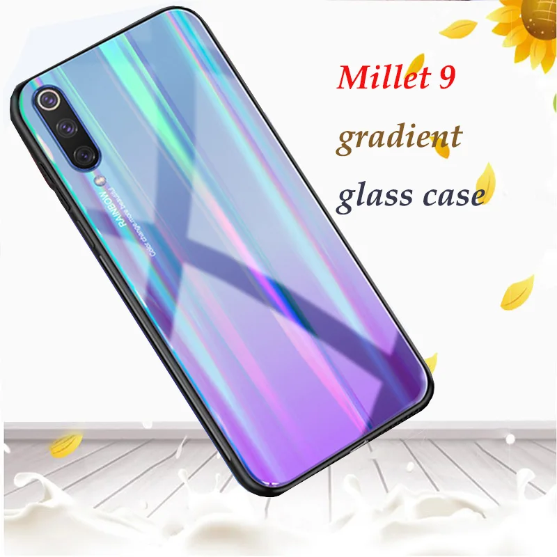 Чехол для мобильного телефона Xiaomi mi 9 цветной градиент Авроры для Xiao mi 8 защитный чехол для мобильного телефона