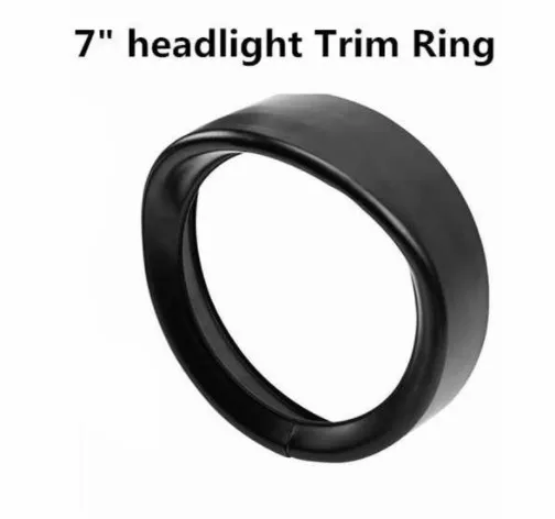 7 inch Trim Ring 7 дюймов черная/хромированная отделка для передней фары кольцо 4,5 дюймов противотуманная фара отделка кольцо для Touring Road King Electra Glide - Цвет: 7 inch Trim Ring