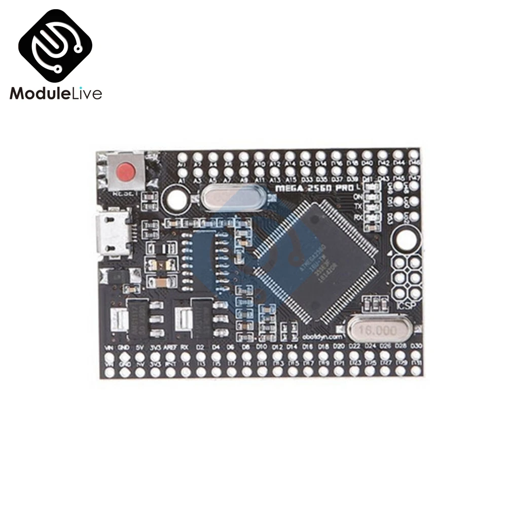 Mega2560 PRO встроенный CH340G/ATMEGA2560-16AU чип с мужской Pinheaders макетной платы совместимый для Arduino MEGA 2560 R3
