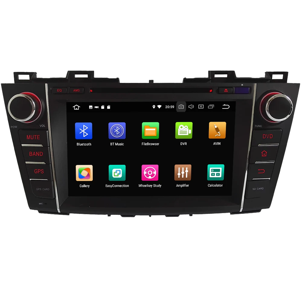 Sale 8" Octa Core 4G Android 8.1 4GB RAM 64GB ROM Car DVD Multimedia Player Radio Head Unit GPS Glonass For Mazda 5 Premacy 2007-2013 1