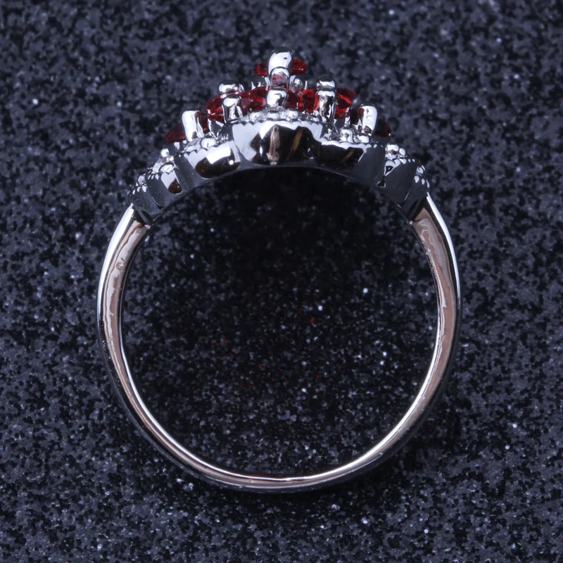 Циркониевое модное ювелирное серебряное обручальное кольцо J005B