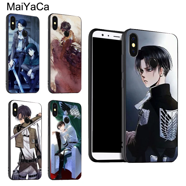 

MaiYaCa Levi Ackerman Attack on Titan Case For Xiaomi Redmi 6 6A S2 4X 5Plus Note 7 5 Pro 5A Mi 6 9 8 SE 6X A2 MAX 2 3 K20