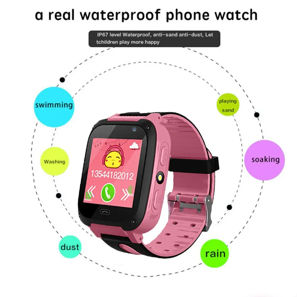 V6 Children Baby Smart Watch With Camera Anti Lost Monitor SOS Phone Safe Watch for Dropshipping