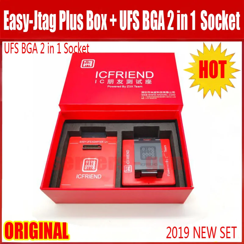 2019 новый оригинальный легкий j-tag plus box + UFS разъем адаптера ICFriend ICs-UFS 2в1 поддержка UFS BGA254 BGA153 с легкий JTAG PLUS Bo