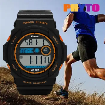 

Fashion High-End Multi-Function 30M Sports Waterproof sport watch Electronic digital Watch gifts Men's wrist luminous watch for