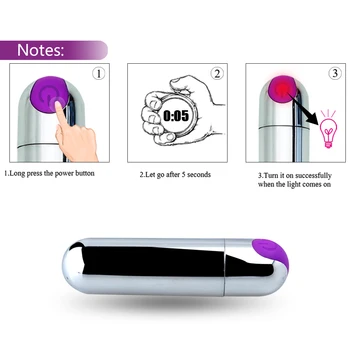 Rechargeable 10 Frequency Strong Waterproof Tranquil Clit vibe Waterproof Strong Bullet Vibrators Erotic Sex Toys for Women 5