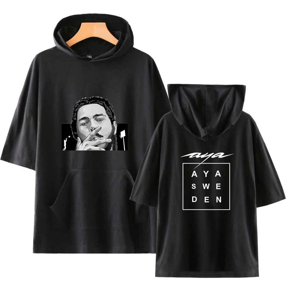 Мужская футболка Post Malone в стиле Харадзюку летняя хип поп рок мужская толстовка с