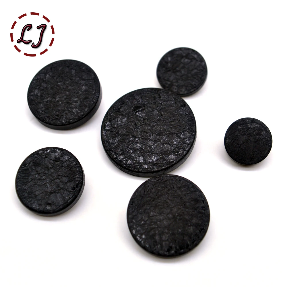 New fashion classic big sewing button decorative glacial fissure plane gold black buttons for clothing overcoat accessories DIY