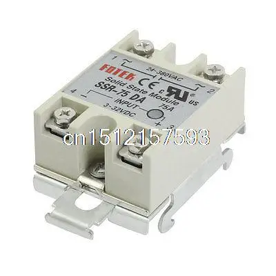 DC 3-32V Input Temperature Control Solid State Relay w DIN Rail 75A SSR-75DA | Обустройство дома