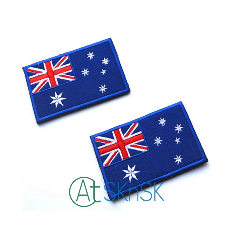 

Wholesale Military Morale Patch Embroidery Flag Patch Austria Badge Patch Applique Handmade for Cloth Bags Shirts DIY Accessory