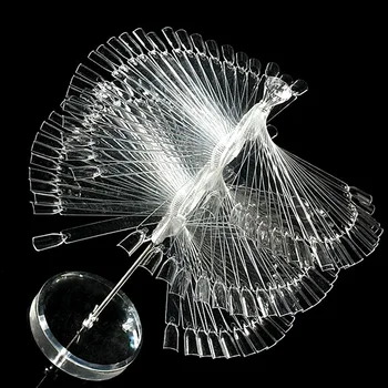 

Good Sale 120 Sticks Large Display Stand Spiral Shelf False Nail Tips Nail Polish UV Gel Color Show Nail Art Salon Practice Tool