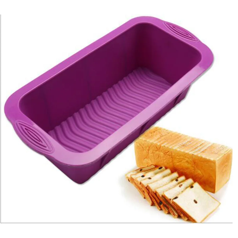 

Silicone Cake Molds Temperature Resistant Silicone Cake Mold Toast Bread Rectangular Baking Pan Reusable Silicone Cake Molds 25